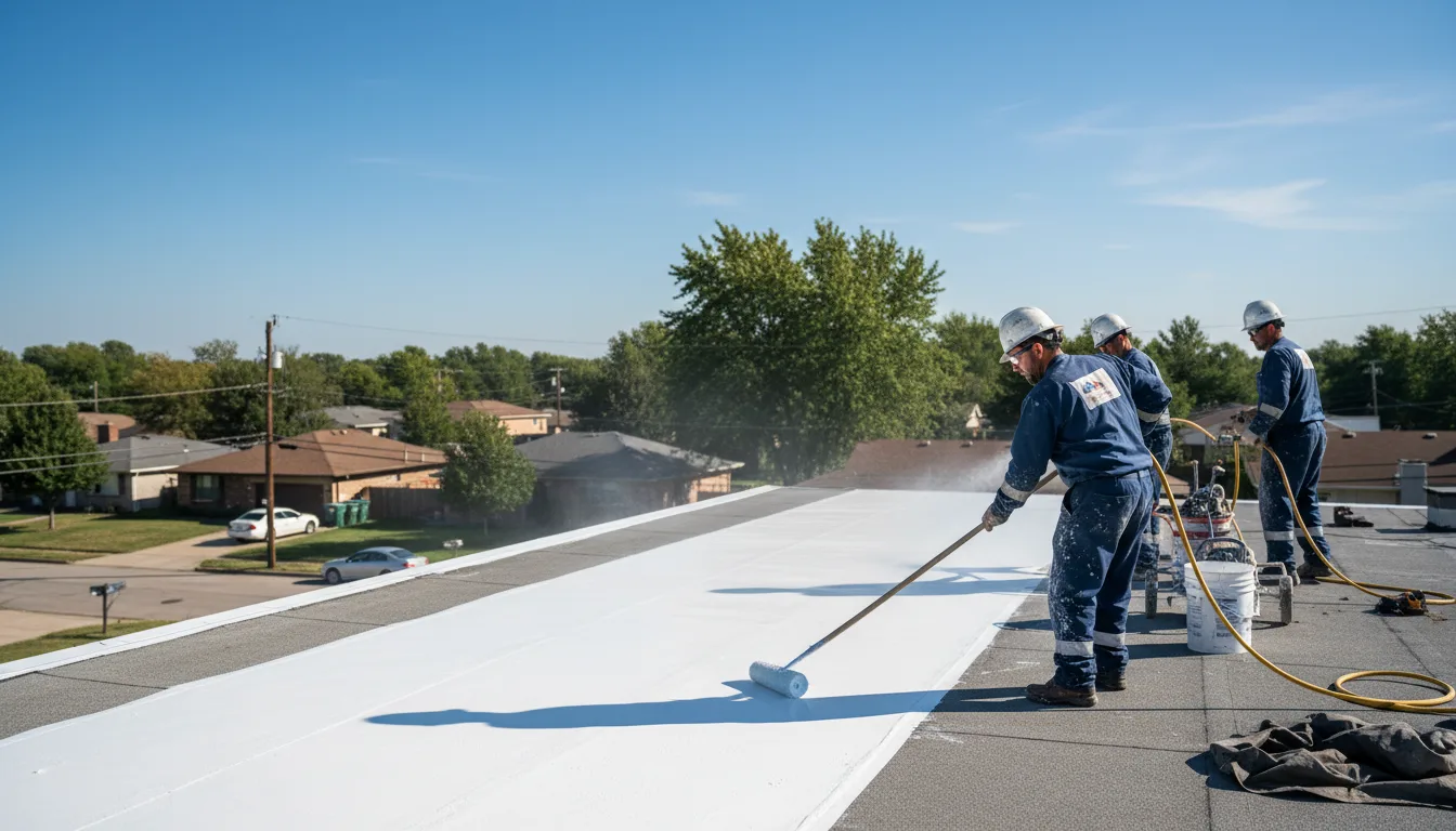 Commercial roof coating in Wynona, OK near me